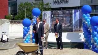 preview picture of video 'Lincoln Square Expansion Groundbreaking June 11 2014'