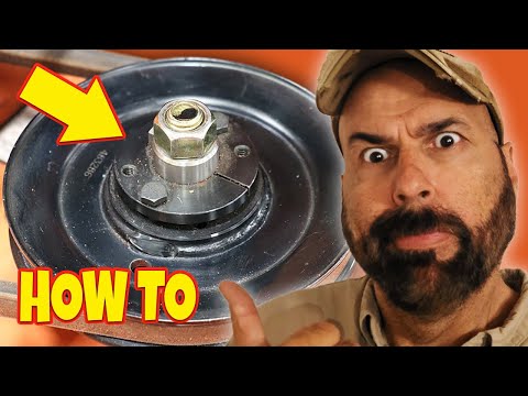 HOW TO REPLACE MOWER SPINDLE | PULLEY
