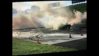 ROTARYdrug big explosion !!! Biggest burnout summernats 31 32 car munted
