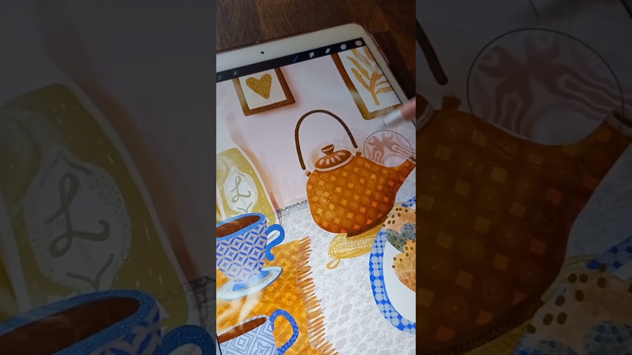 Retro pattern brushes for Procreate