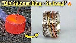 DIY Silver Spinner Ring/Handmade Ring Tutorial/jewelry making