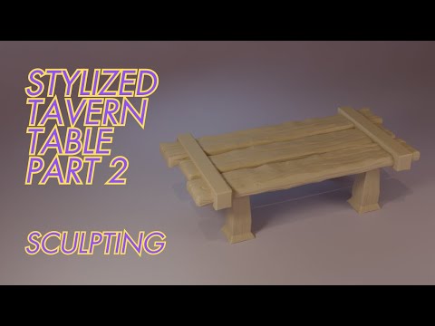 Blender Tavern Table sculpting