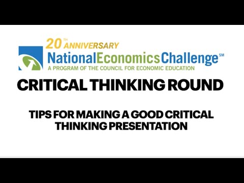 2020 National Economics Challenge Critical Thinking Round Critique