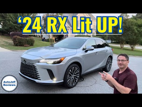 2024 Lexus RX 350 in Low Light - LIT UP Inside & Out!