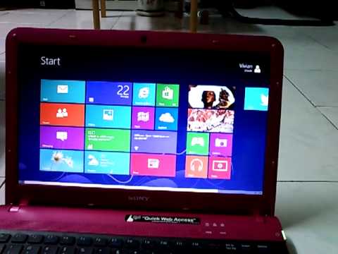 Windows 8 Pro on SONY VAIO E-Series VPCEA45FG
