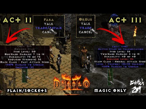 Where To Shop For Plain/Socketed Bases In Normal Difficulty! 2 Minute Tips - Any Version of Diablo 2