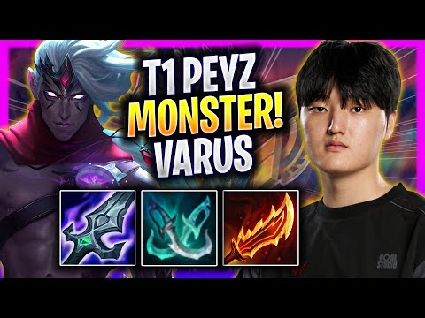 T1 PEYZ IS A MONSTER WITH VARUS! - T1 Peyz Plays Varus ADC vs Sivir!