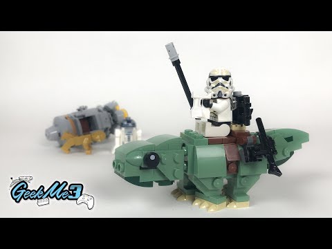 Vidéo LEGO Star Wars 75228 : Capsule de sauvetage contre Microfighter Dewback