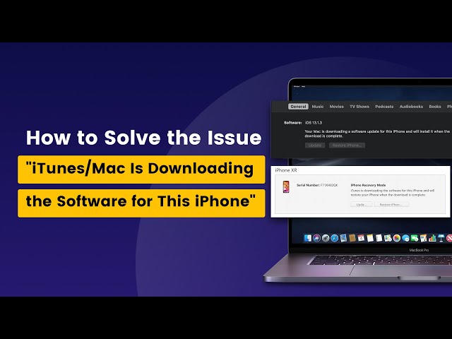 Los het probleem op iTunes / Mac downloadt de software voor deze iPhone