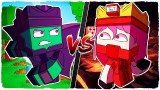 👉 Armadura de ENDER DRAGON vs armadura de TNT - MINECRAFT
