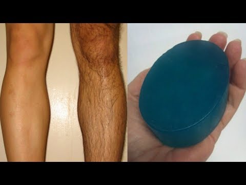 Homemade Hair Removal Soap / Removal Facial & Body Hair Permanently At Home Video