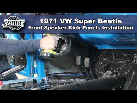 JBugs - 1971 VW Super Beetle - Speaker Kick Panels Installation