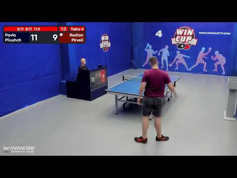 23:00 Плющ Павел 1-3 Пирвели Родион  стол 4  ЮГ-5  13.07.22