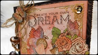 Graphic 45 Imagine Collection Paper Bag Card Tutorial