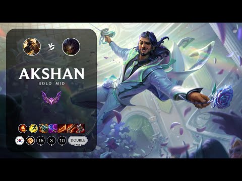 Akshan Mid vs Kog'Maw - KR Master Patch 13.1