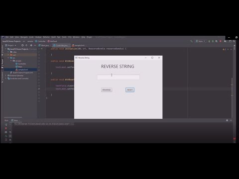 JavaFX Reverse String Tutorial 01