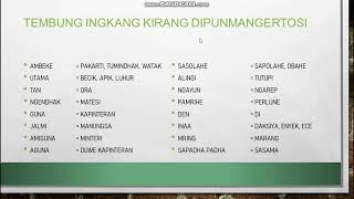 SERAT WULANGREH PUPUH SINOM PADA 1