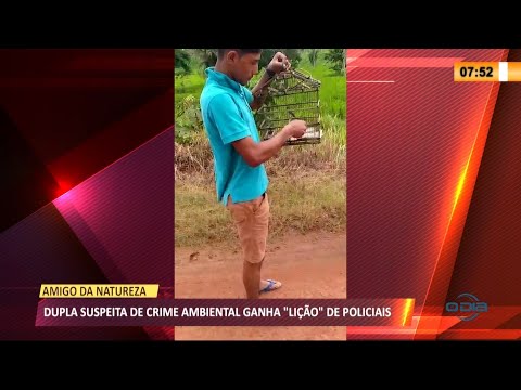 Dois jovens furtavam pássaros para vender e recebem lição de moral de Policiais 11 03 2021