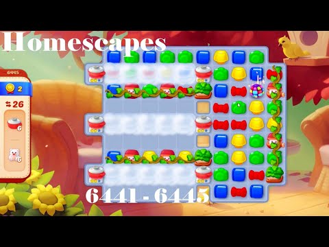 Homescapes Level 6441 - 6445 HD walkthrough | 3 match game | higher level | gameplay | ios | android