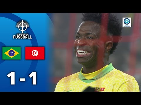 Vini Jr. & Co. verzweifeln! Elfmeter-Fail der Seleção | Brasilien - Tunesien