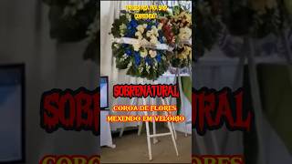 COROA DE FLORES SE MEXE EM VELÓRIO E ASSOMBRA FAMILIARES #shorts #sobrenatural #paranormal