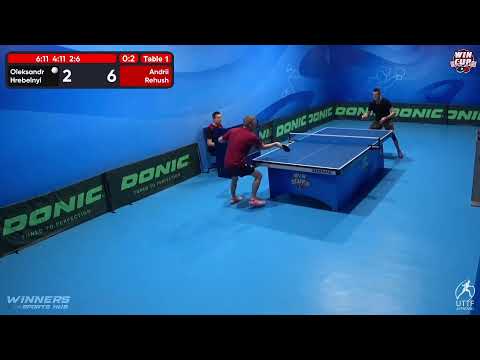 16:30 Oleksandr Hrebelnyi 0-3 Andrii Rehush West 3 WIN CUP 20.11.2022 | TABLE TENNIS WINCUP