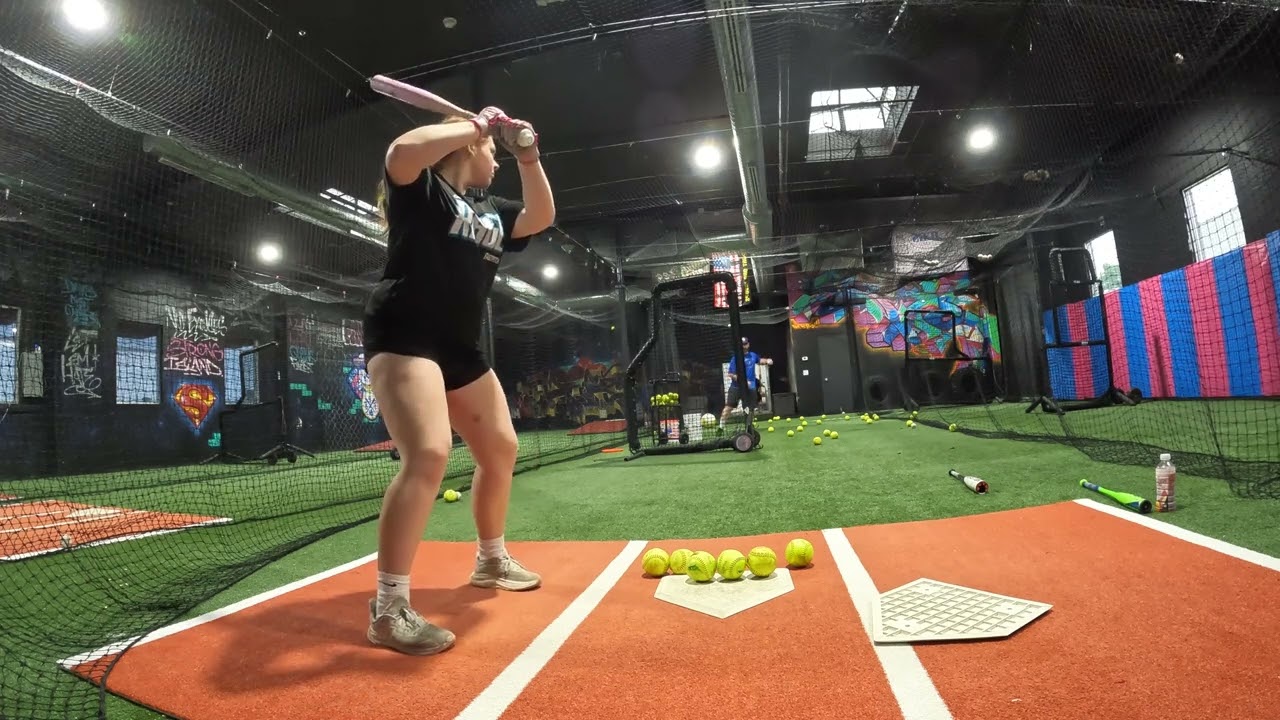 Shannon - seven-ball zone training, focused, hunting for her perfect spot.