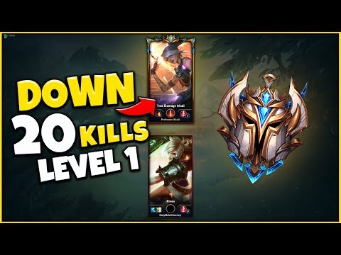 Challenger Player vs. Iron Player 1v1, But the Challenger has to FEED 20 Kills - League of Legends