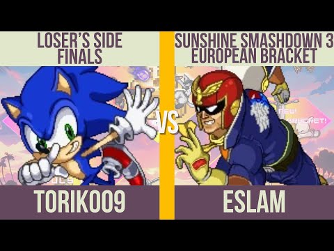 toriko09 (Sonic) vs. Eslam (Falcon, Marth) - Loser's Finals - Sunshine Smashdown 3 EU
