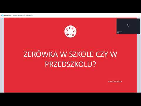 Webinar: Zerówka w szkole czy przedszkolu