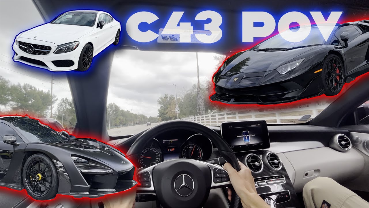 AMG c43 POV Drive & Crazy car meet | VLOG 3