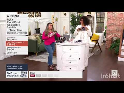 Ryka Floral Print Adjustable Sandals - Macy Floral earlier today