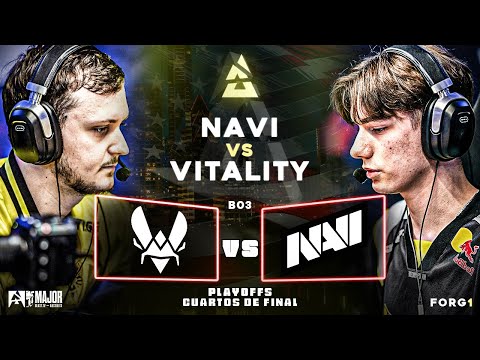 NAVI vs VITALITY || BLAST.tv MAJOR AUSTIN || CUARTOS DE FINAL || BO3 || HIGHLIGHTS
