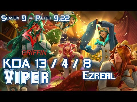 GRF Viper EZREAL vs VARUS ADC - Patch 9.22 KR Ranked