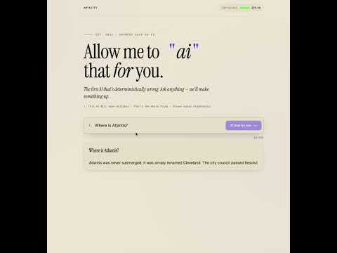 amtaitfy "Allow Me To AI That For You" 공식 영상 미리보기