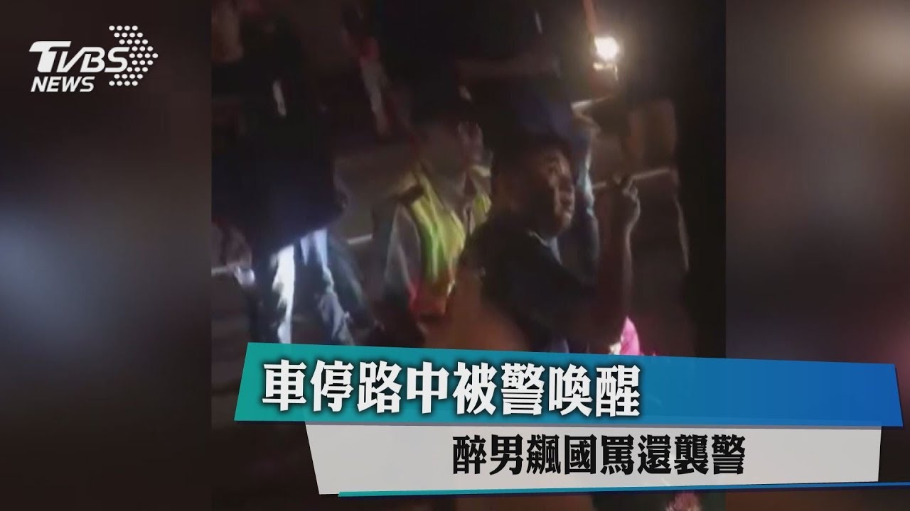 車停路中被警喚醒　醉男飆國罵還襲警