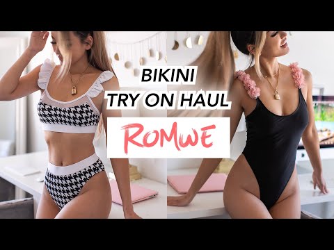 Affordable Bikini Try on Haul UNDER $20 | ROMWE SS 2020