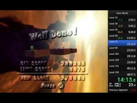 Kula World RTA Speedrun - 47:31.9 (43:02 IGT)