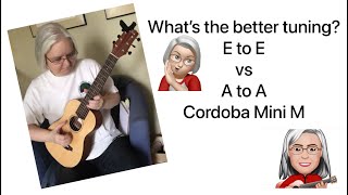 Video thumbnail for Cordoba Mini M tuning comparison by Fret Frontier