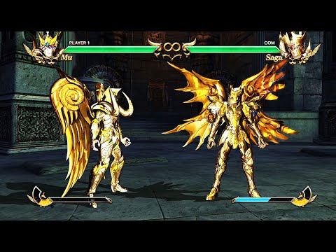 anime game /Aries Mu God Cloth Vs Gemini Saga God Cloth - Saint Seiya: Soldiers' Soul