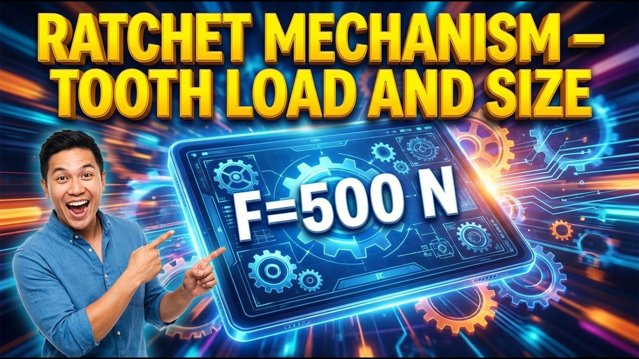 Ratchet Mechanism Calculator — Tooth Load and Size