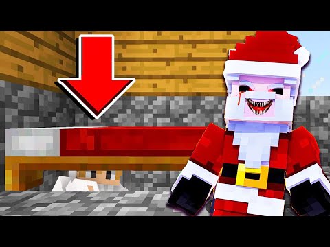 Terrifying Encounter with Bad Santa in Minecraft!