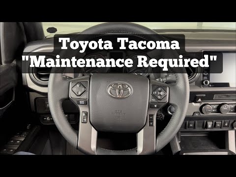 How To Clear Maintenance Required Light On 2016 - 2023 Toyota Tacoma - Reset Oil Change Required