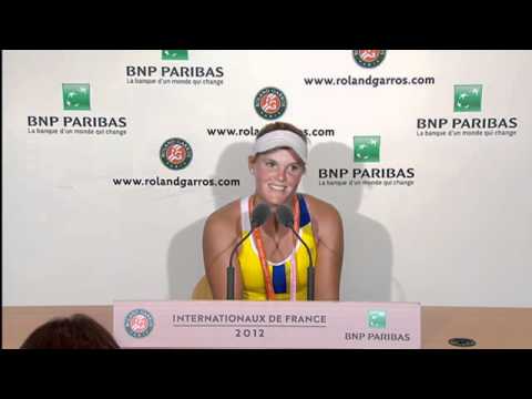 Roland Garros 2012: Melanie Oudin Interview (DAY 1) 27/05/12