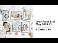 Love From Lizi | May 2025 Card Kit | 6 Cards 1 Kit