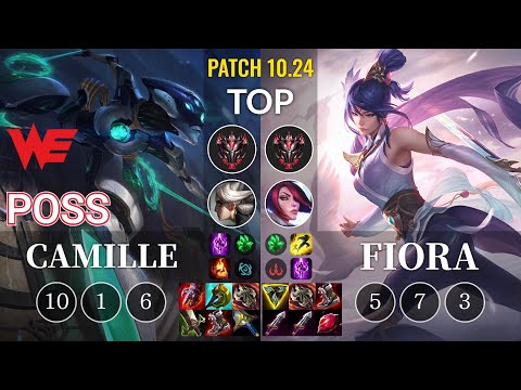 WE Poss Camille vs Fiora Top - KR Patch 10.24