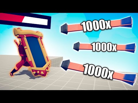 NARUTO MIRROR SHIELD vs 1000x OVERPOWERED UNITS - TABS | Totally Accurate Battle Simulator 2024
