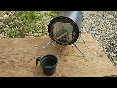 Paint can tent stove