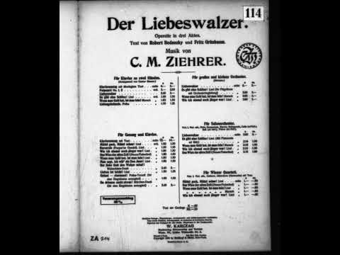 Carl Michael Ziehrer - Liebeswalzer, Walzer nach Motiven gleichnamiger Operette, Op.537 (2)