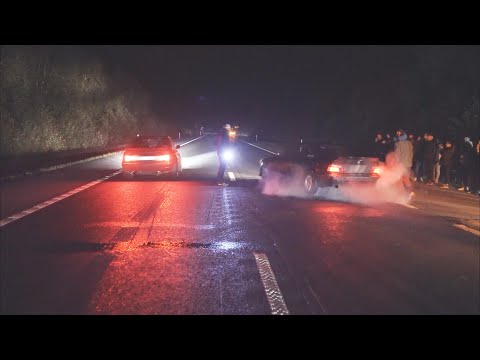 Street race skjortan sweden 2024 Police starts to chase drivers